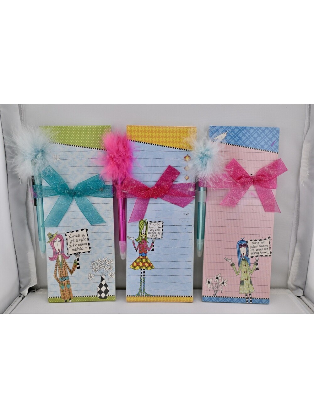 Lot of 3 Things To Do List Dolly Mama Memo Pad With Magnet